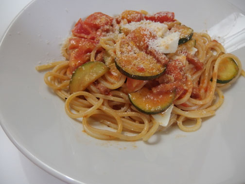 ヴェリーニを使ったパスタ